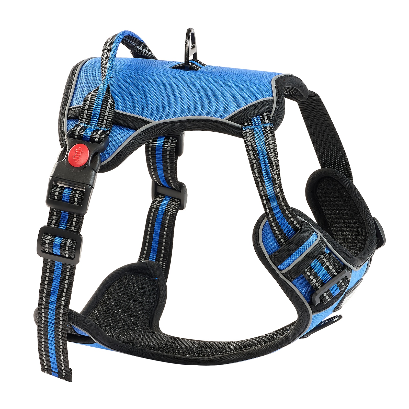 Dog Harness For Large Dogs No Pull Adjustable Dog Vest Pet Harness With Leash_voghion.com